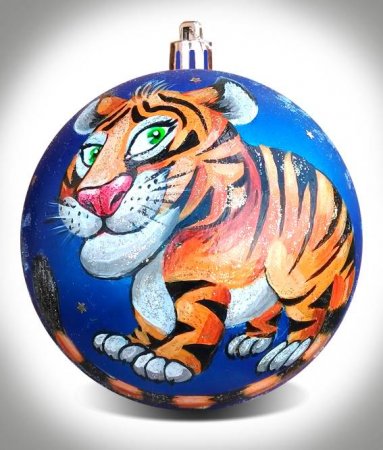 Превью Новогодний шар Тигр
