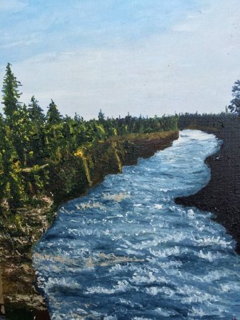 Превью Картина Финская река.