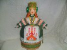 Кукла в русском стиле с ручной вышивкой-оберегом, на чайник