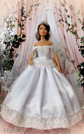 Свадебное платье для Барби
