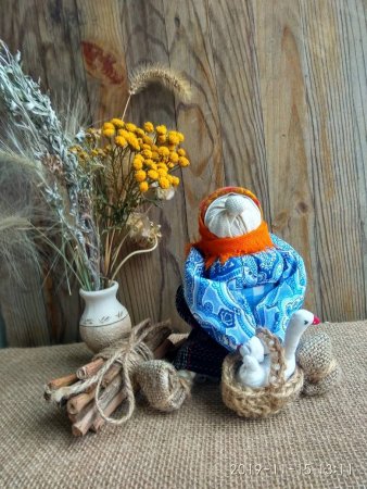 Бабка характерная народная кукла в подарок сувенир