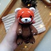 Красная панда (вязаная крючком мягкая игрушка)